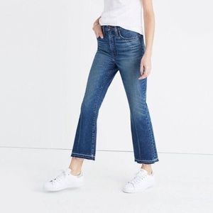 MADEWELL Retro Crop Bootcut Size 27 Released Hem High Rise Denim
